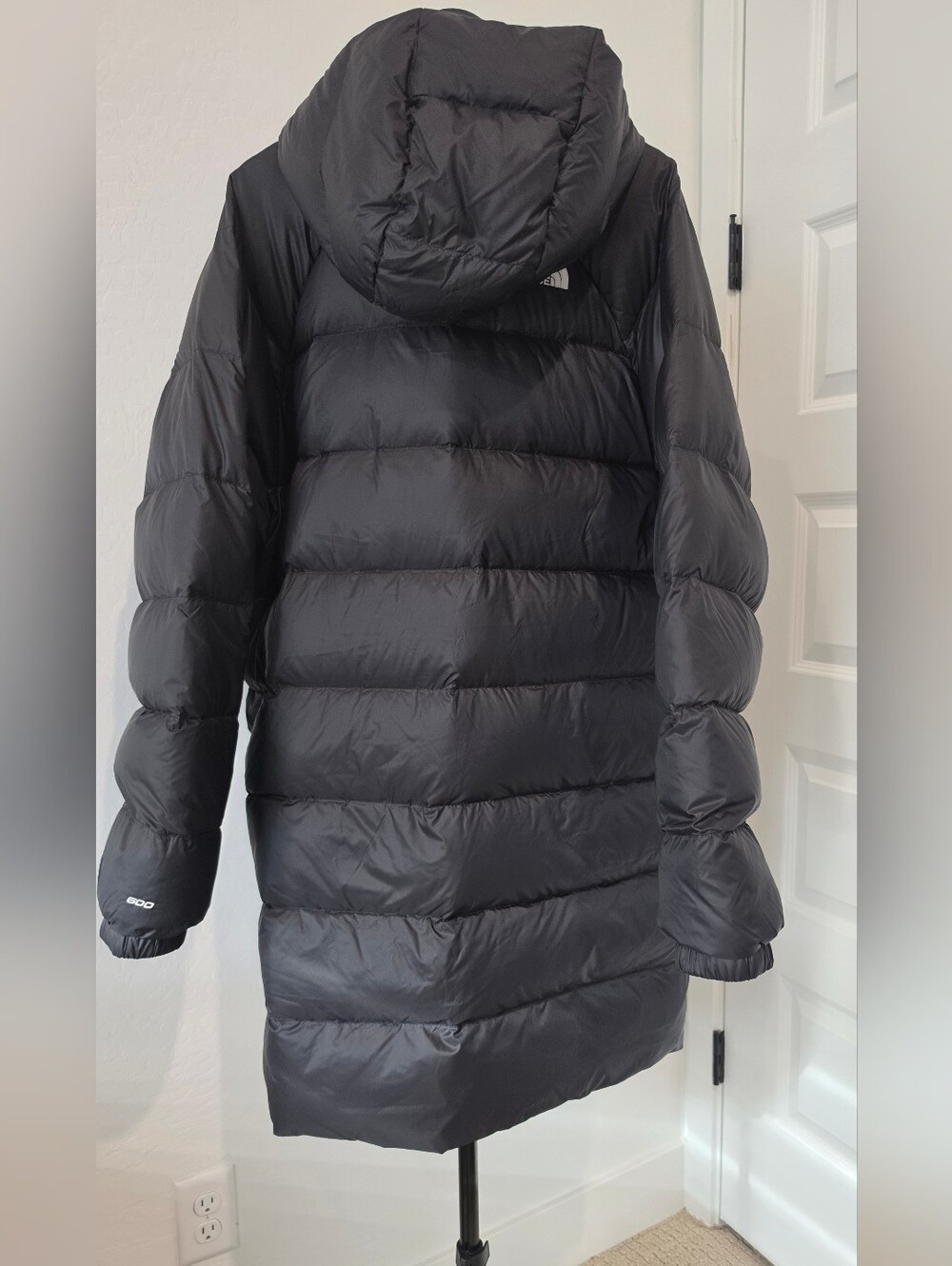 The North Face Down Hooded Parka Black 600 Fill Long Puffer Jacket Men's Sz XXL - Picture 3 of 14